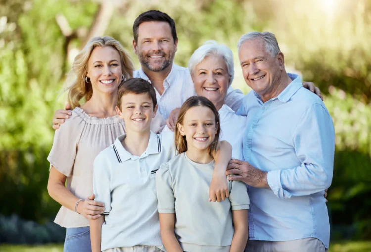 Happy Family after dental visit